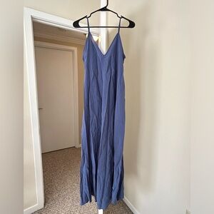 Zara flowy maxi dress in blue NWT